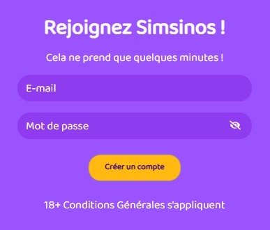 simsinos casino login